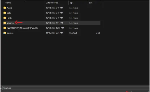 Browse Graphics Folder