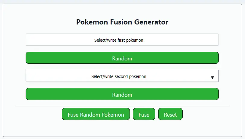 Pokemon Infinite Fusion Generator