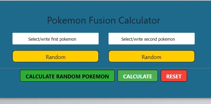 pokemon Infinite Fusion Calculator