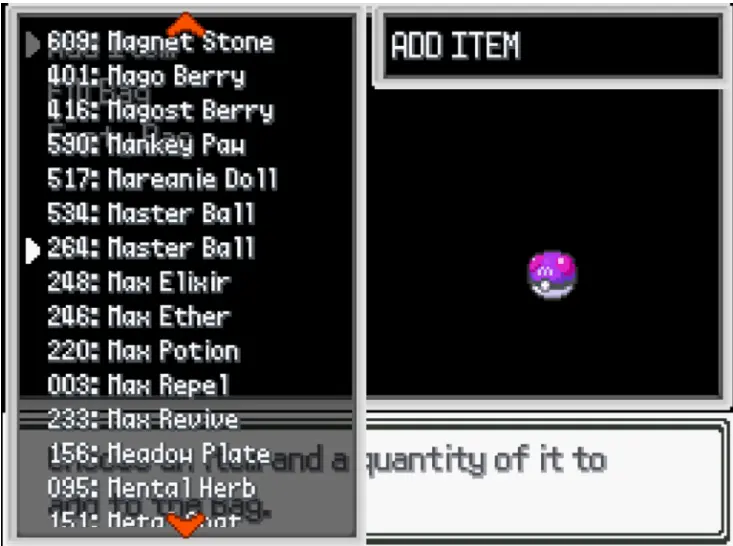 Pokemon infinite Fusion Cheats Items Options