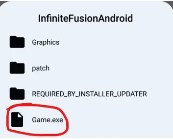 Game.exe file Pokemon Infinite Fusion